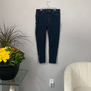 White House Black Market Dark Denim Jegging (3/4 Length Pants)
